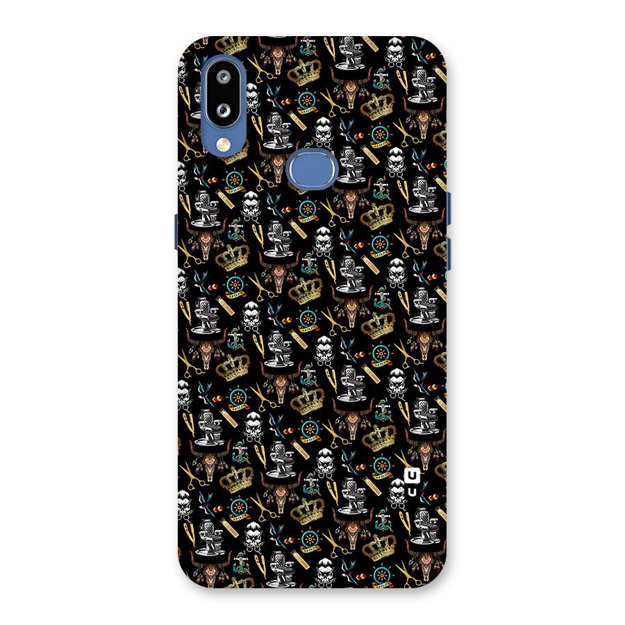 Cool Barber Pattern Back Case for Galaxy M01s