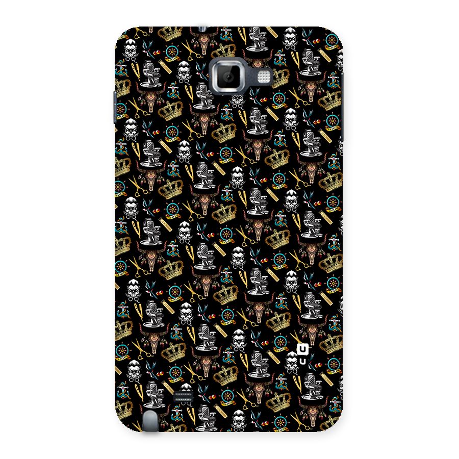 Cool Barber Pattern Back Case for Galaxy Note