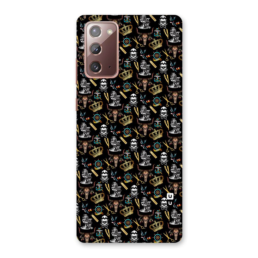 Cool Barber Pattern Back Case for Galaxy Note 20