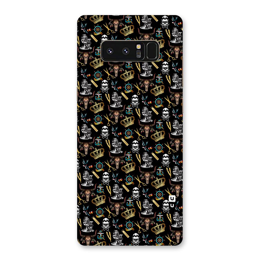 Cool Barber Pattern Back Case for Galaxy Note 8
