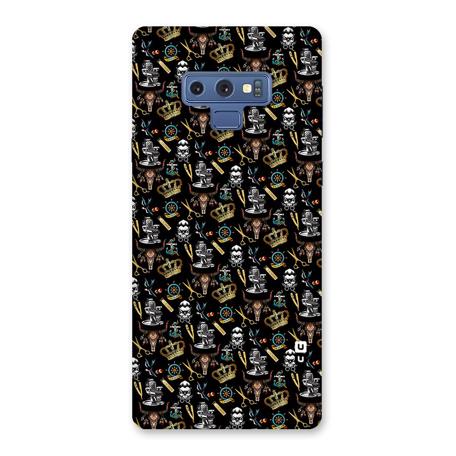 Cool Barber Pattern Back Case for Galaxy Note 9