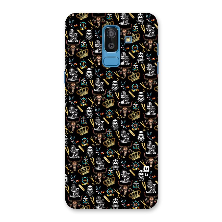 Cool Barber Pattern Back Case for Galaxy On8 (2018)