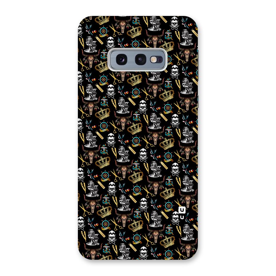 Cool Barber Pattern Back Case for Galaxy S10e