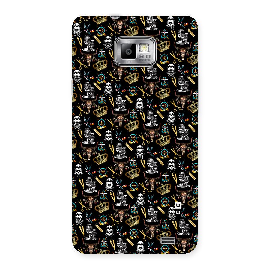 Cool Barber Pattern Back Case for Galaxy S2