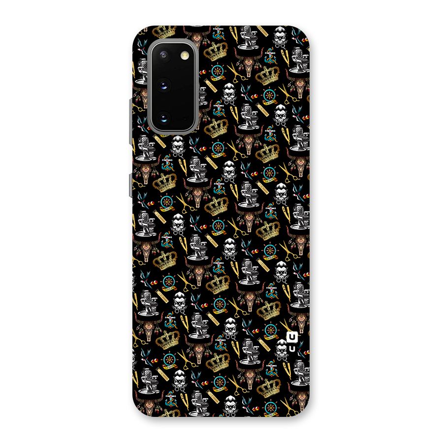 Cool Barber Pattern Back Case for Galaxy S20