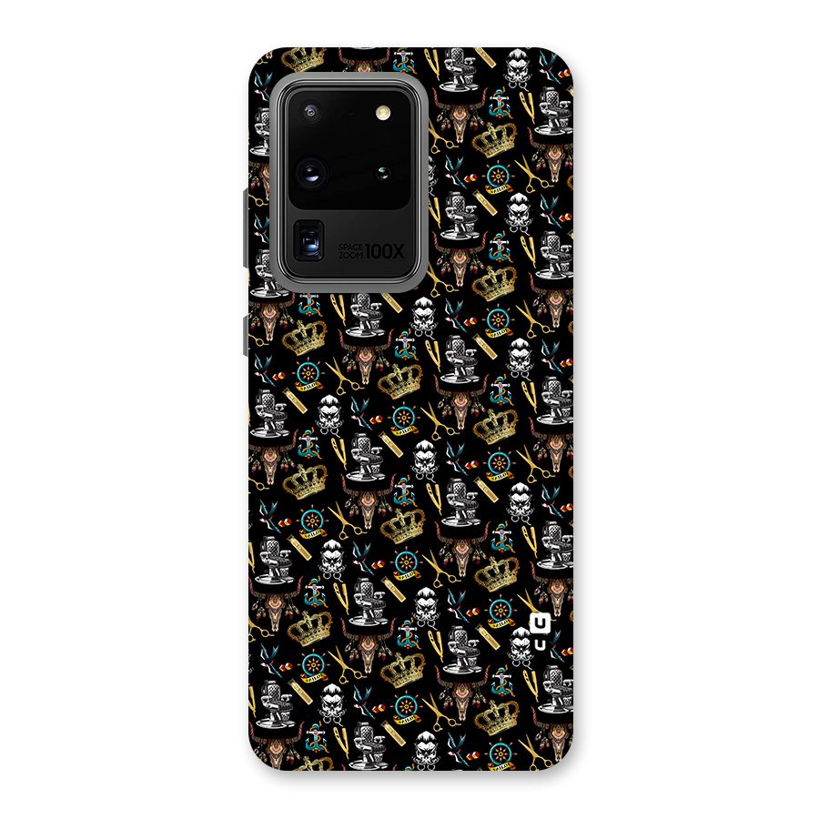 Cool Barber Pattern Back Case for Galaxy S20 Ultra