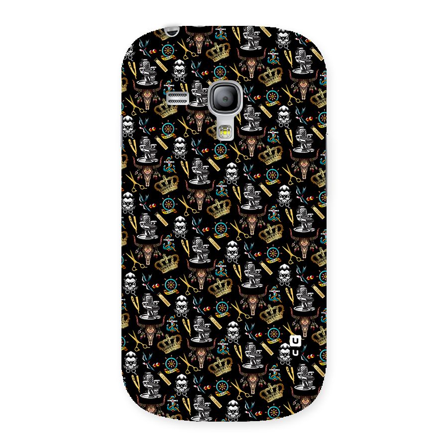 Cool Barber Pattern Back Case for Galaxy S3 Mini