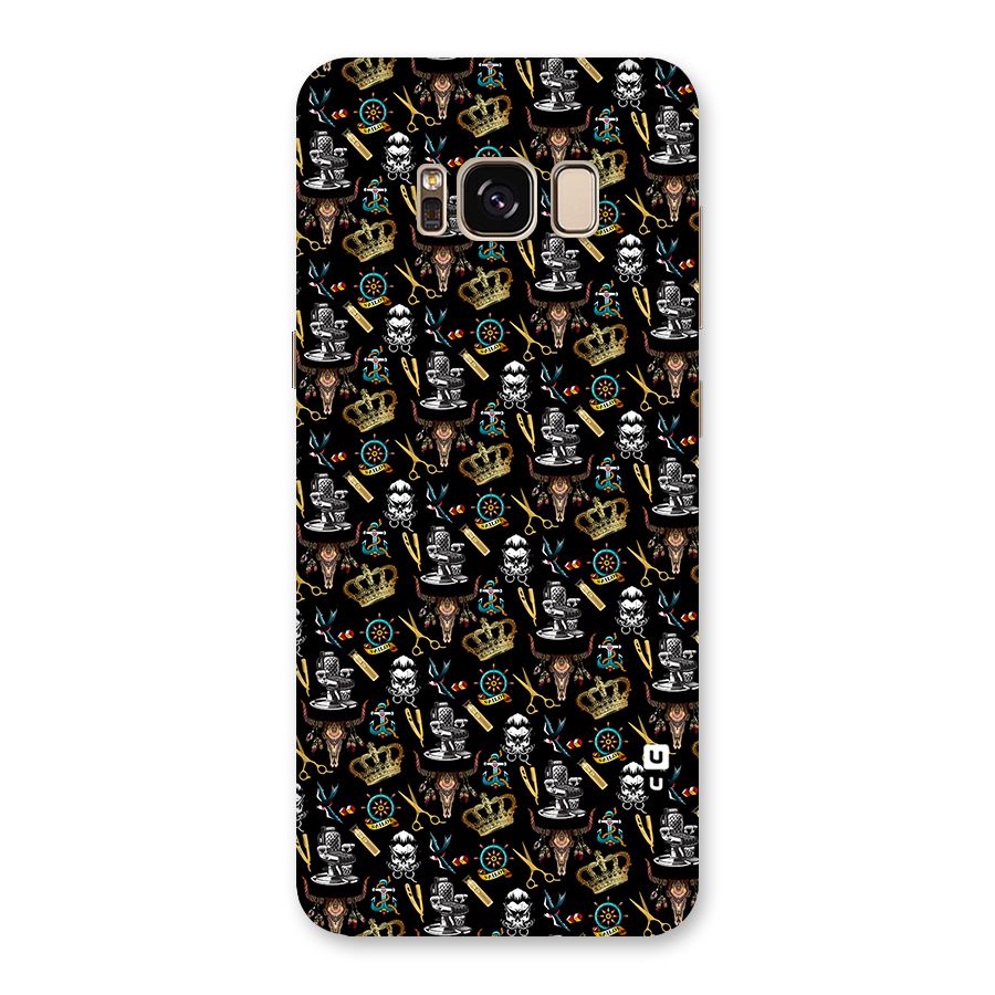 Cool Barber Pattern Back Case for Galaxy S8