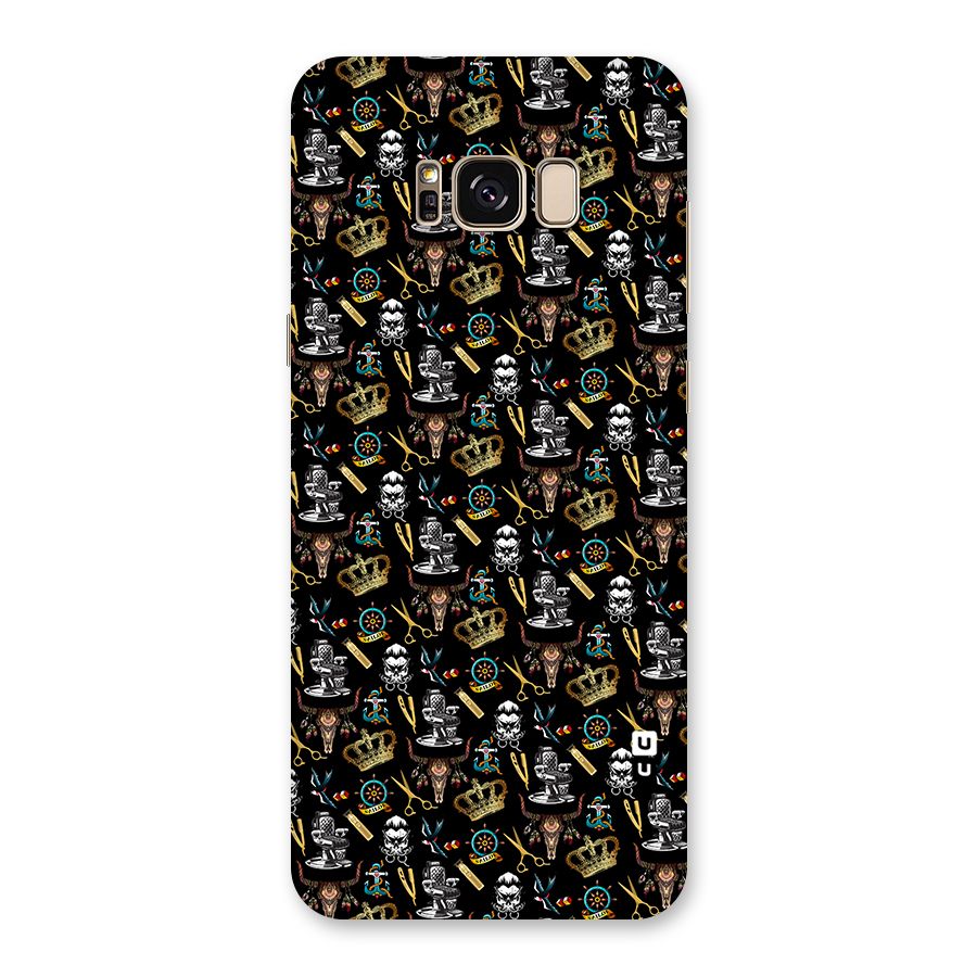 Cool Barber Pattern Back Case for Galaxy S8 Plus