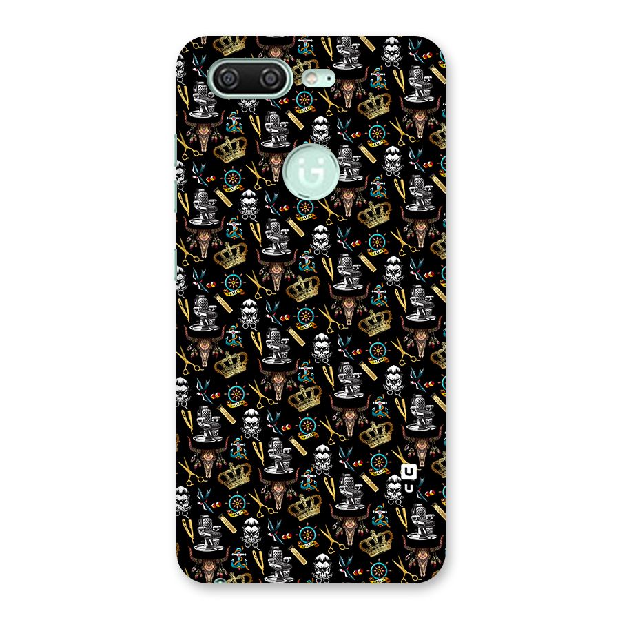 Cool Barber Pattern Back Case for Gionee S10