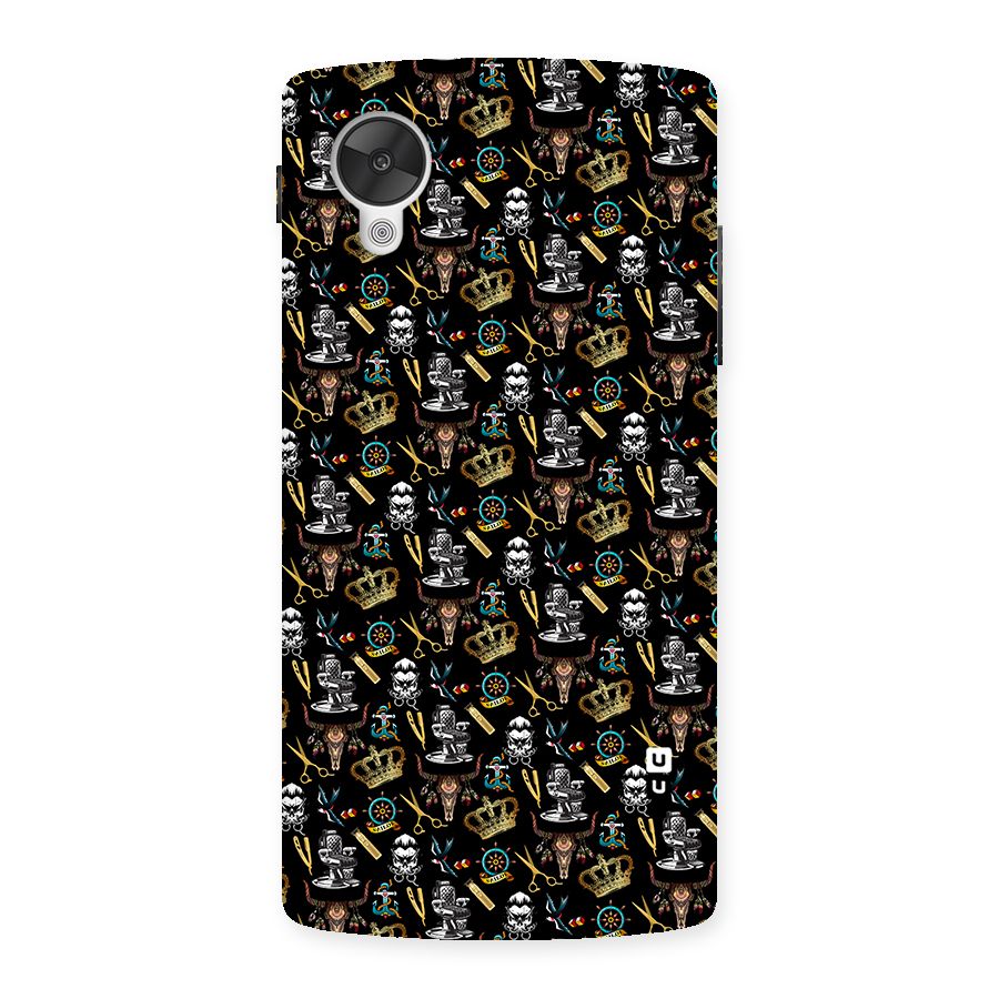 Cool Barber Pattern Back Case for Google Nexsus 5