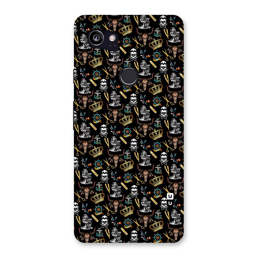 Cool Barber Pattern Back Case for Google Pixel 2 XL