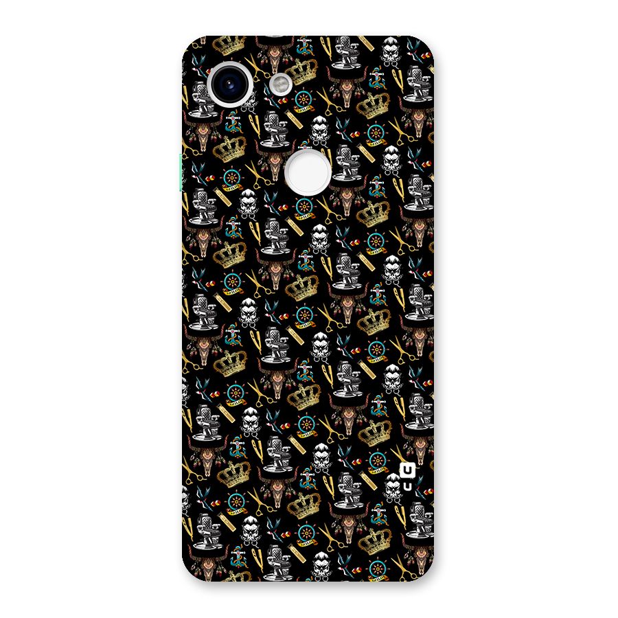 Cool Barber Pattern Back Case for Google Pixel 3