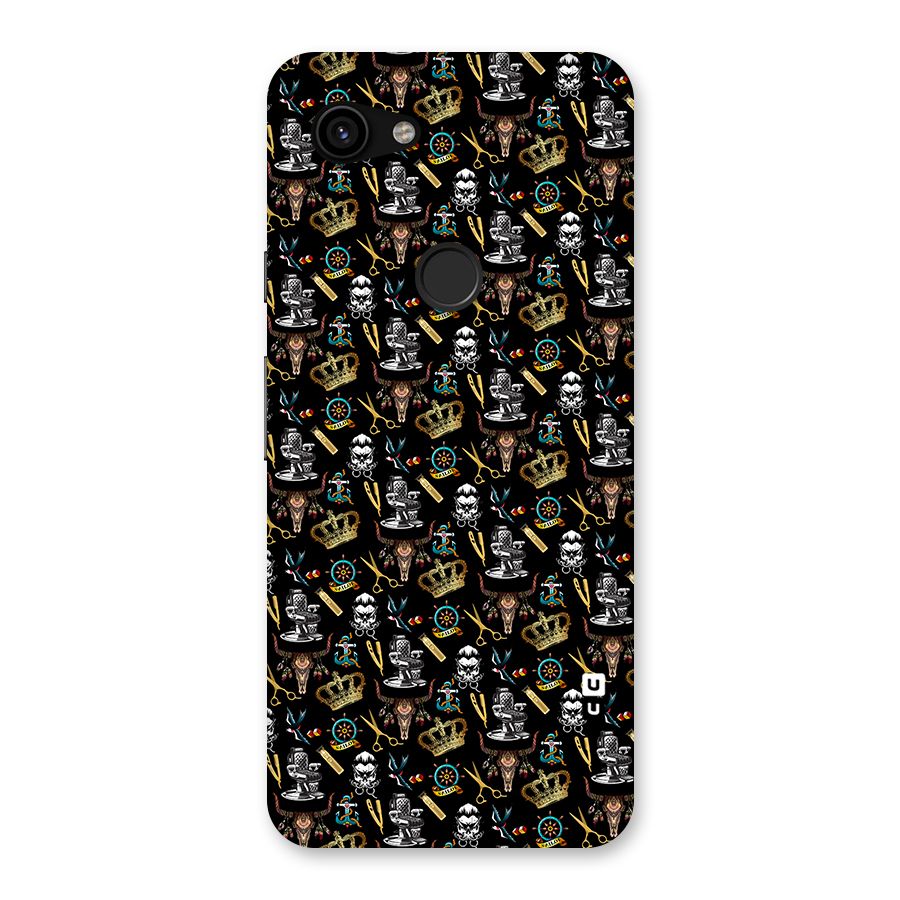 Cool Barber Pattern Back Case for Google Pixel 3a