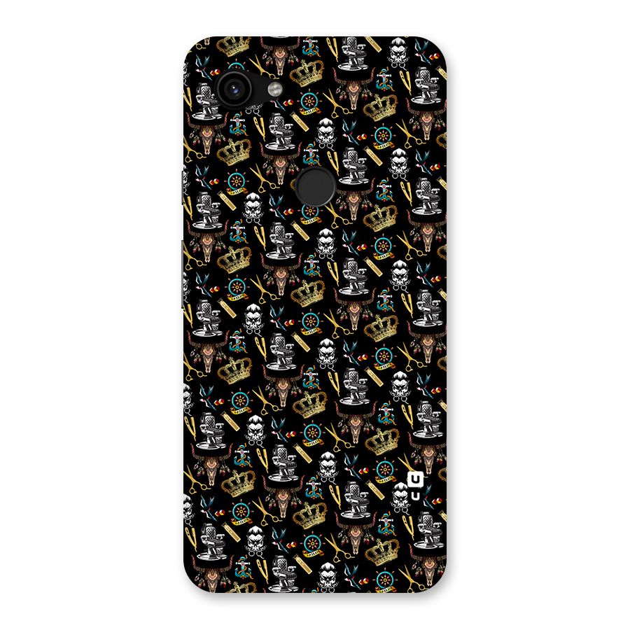 Cool Barber Pattern Back Case for Google Pixel 3a XL