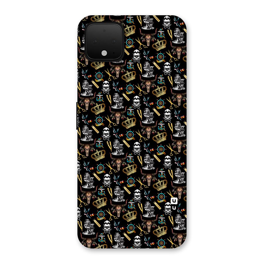 Cool Barber Pattern Back Case for Google Pixel 4 XL