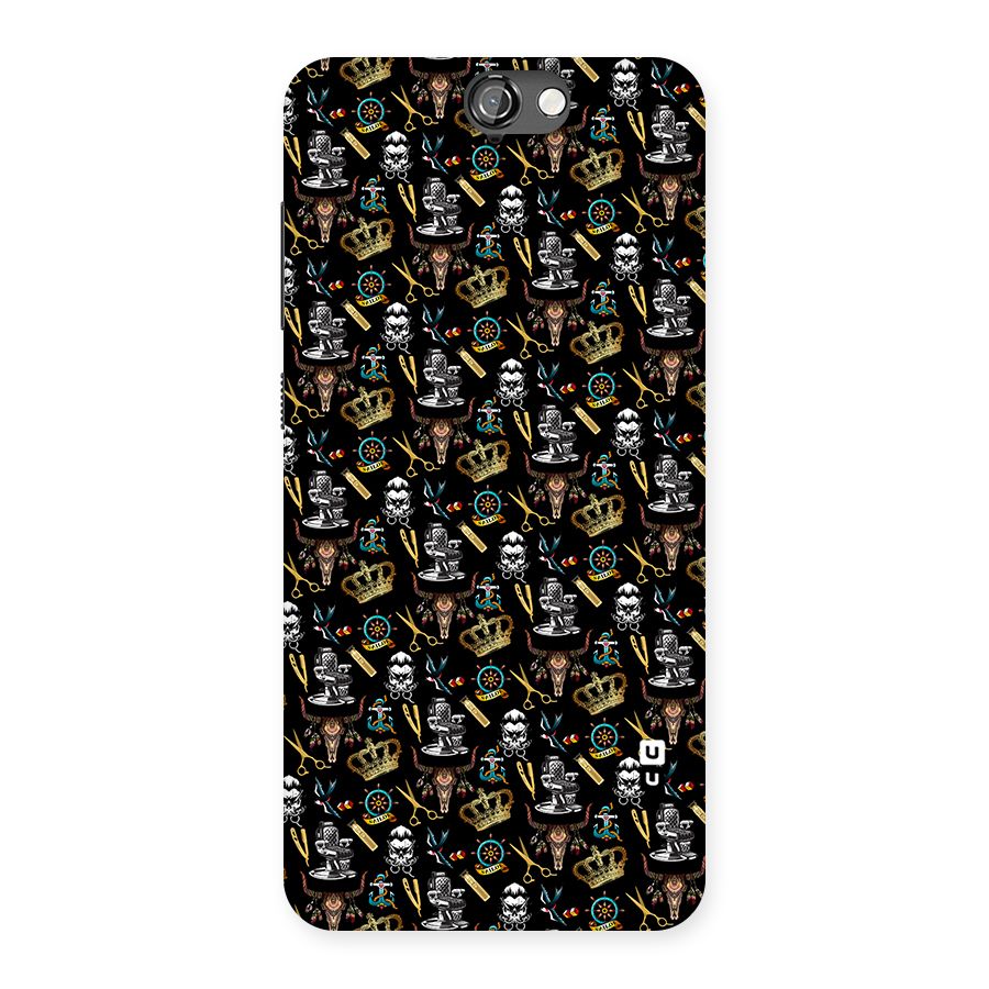 Cool Barber Pattern Back Case for HTC One A9