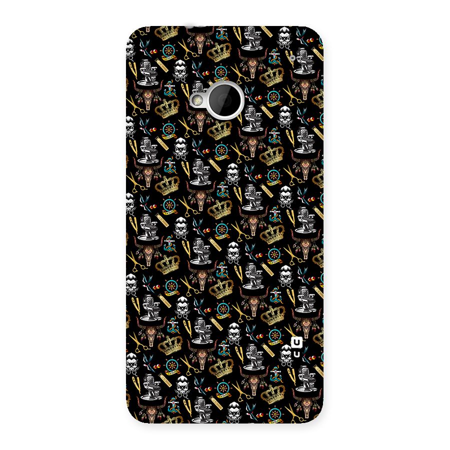 Cool Barber Pattern Back Case for HTC One M7