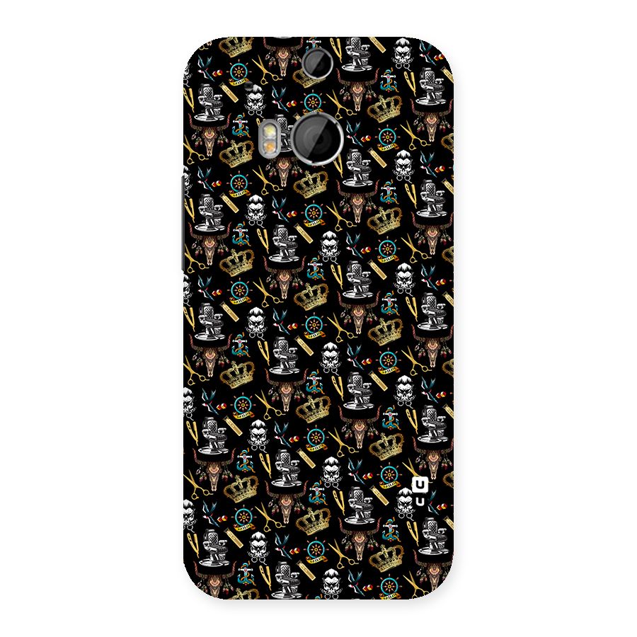 Cool Barber Pattern Back Case for HTC One M8