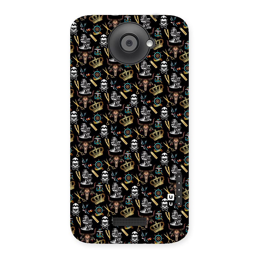 Cool Barber Pattern Back Case for HTC One X