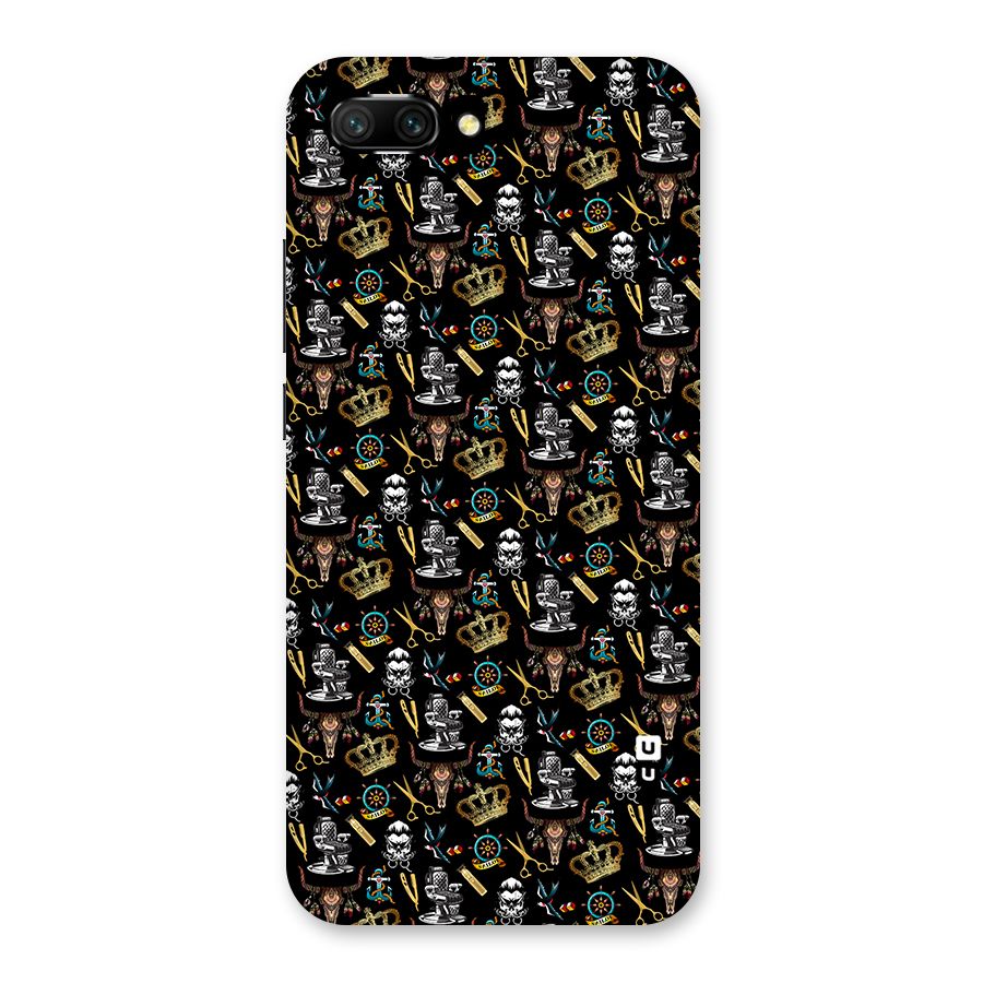 Cool Barber Pattern Back Case for Honor 10