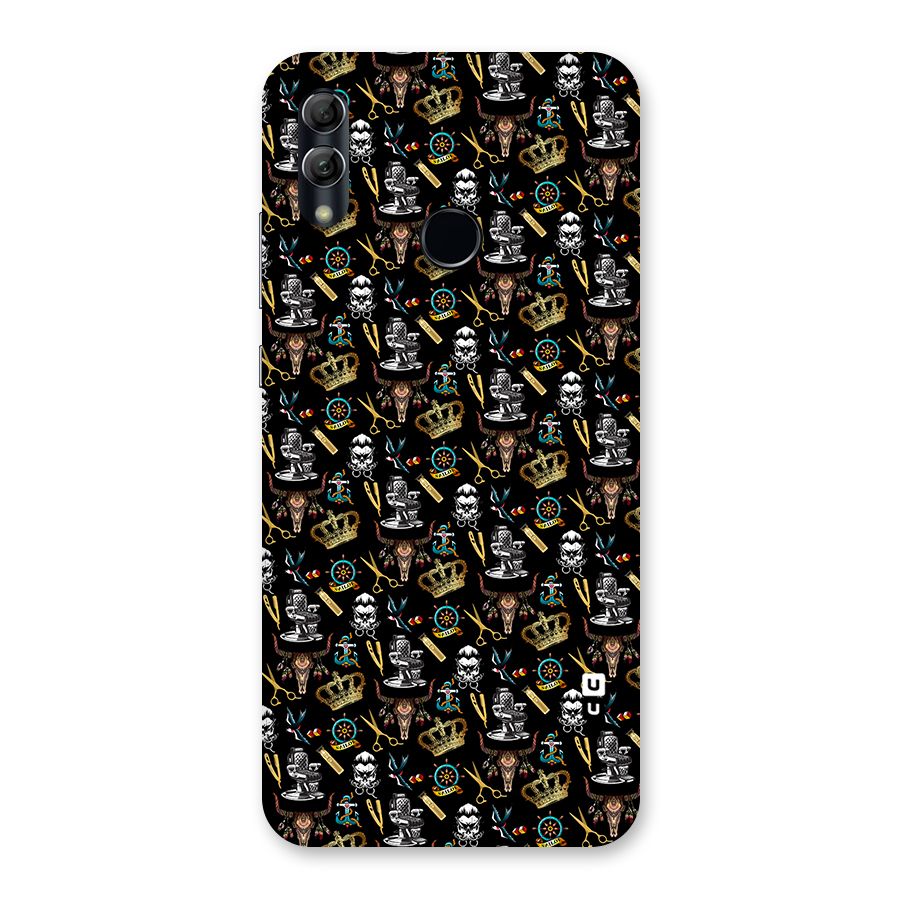 Cool Barber Pattern Back Case for Honor 10 Lite