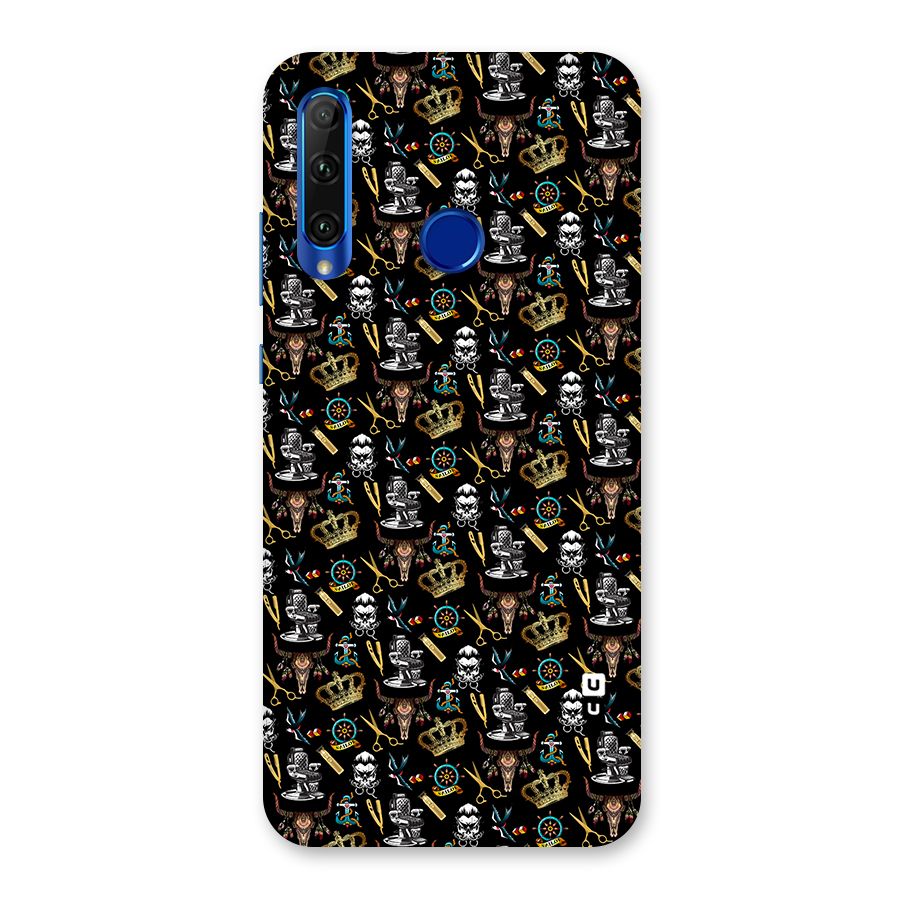 Cool Barber Pattern Back Case for Honor 20i