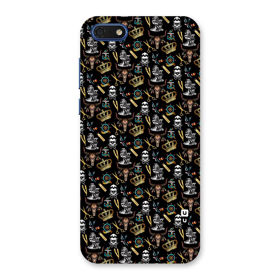 Cool Barber Pattern Back Case for Honor 7s