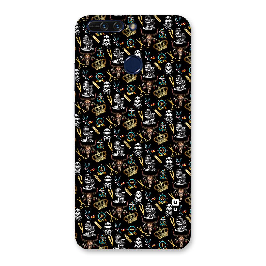 Cool Barber Pattern Back Case for Honor 8 Pro