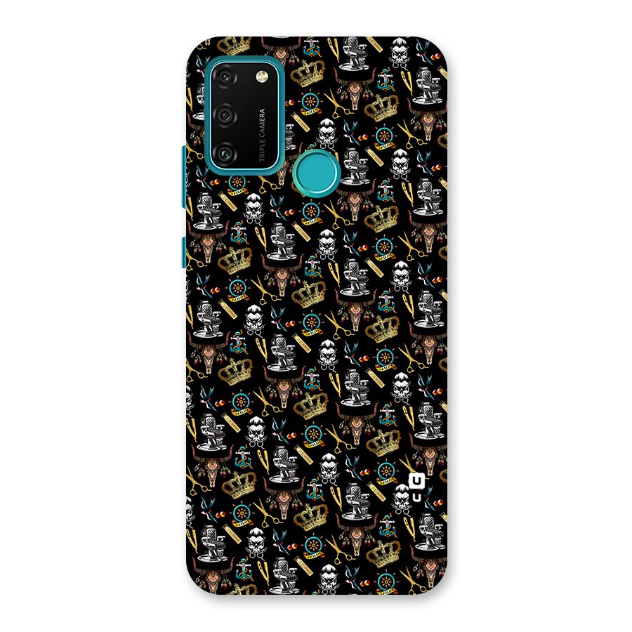 Cool Barber Pattern Back Case for Honor 9A