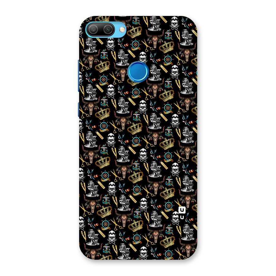 Cool Barber Pattern Back Case for Honor 9N