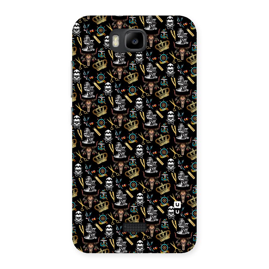 Cool Barber Pattern Back Case for Honor Bee