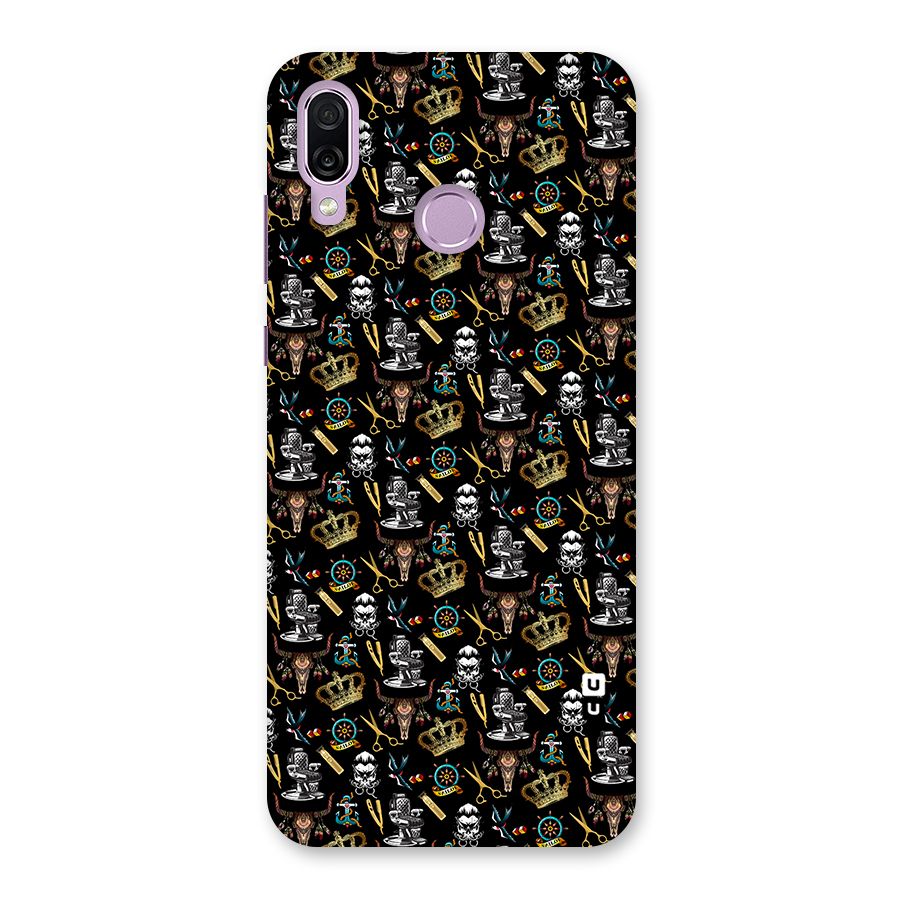 Cool Barber Pattern Back Case for Honor Play