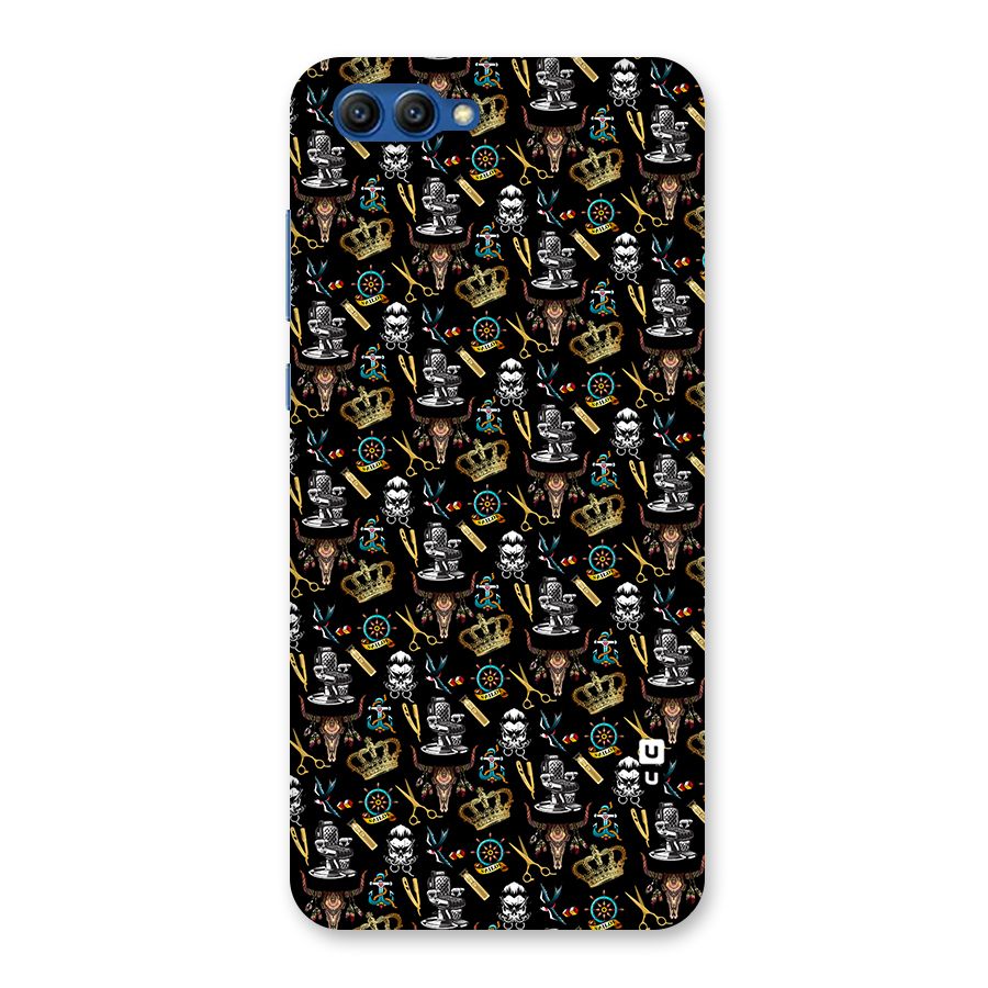 Cool Barber Pattern Back Case for Honor View 10