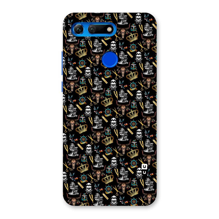 Cool Barber Pattern Back Case for Honor View 20