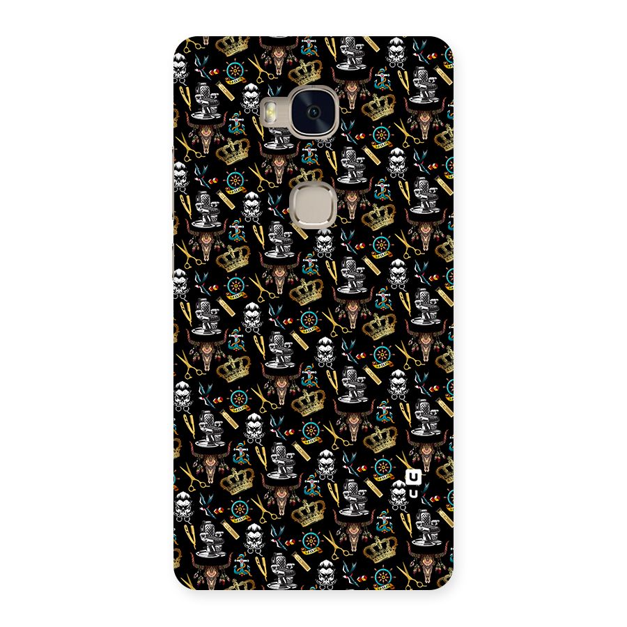 Cool Barber Pattern Back Case for Huawei Honor 5X