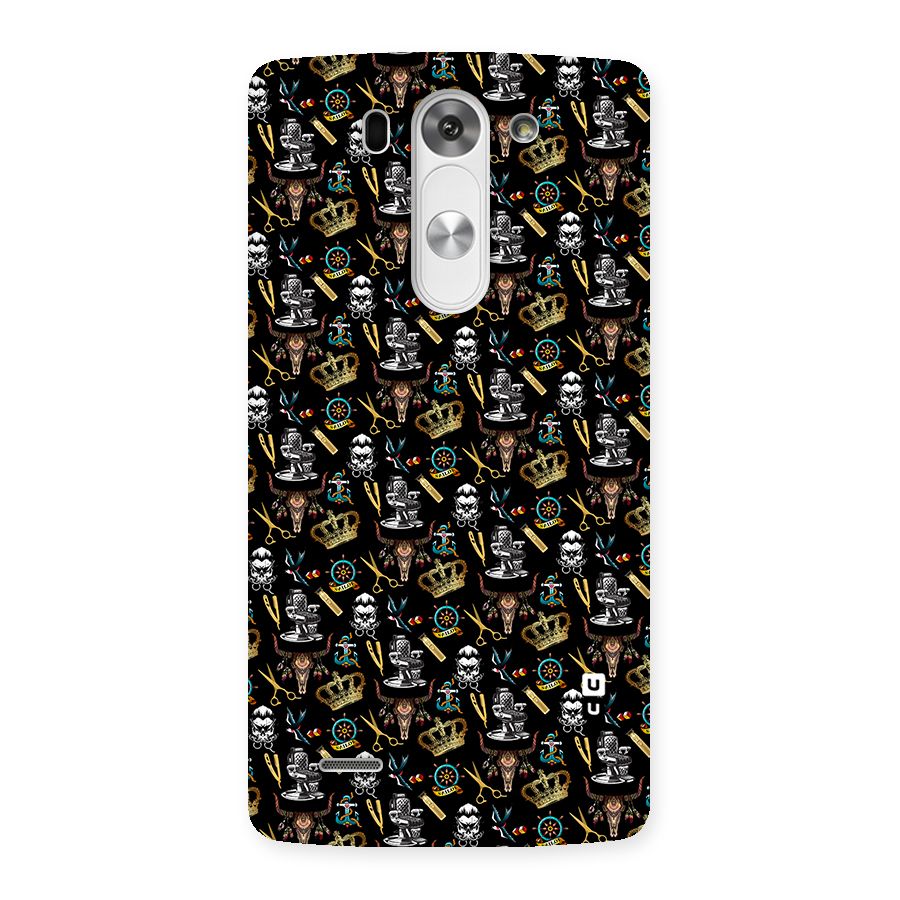 Cool Barber Pattern Back Case for LG G3 Mini