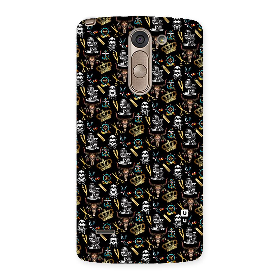 Cool Barber Pattern Back Case for LG G3 Stylus