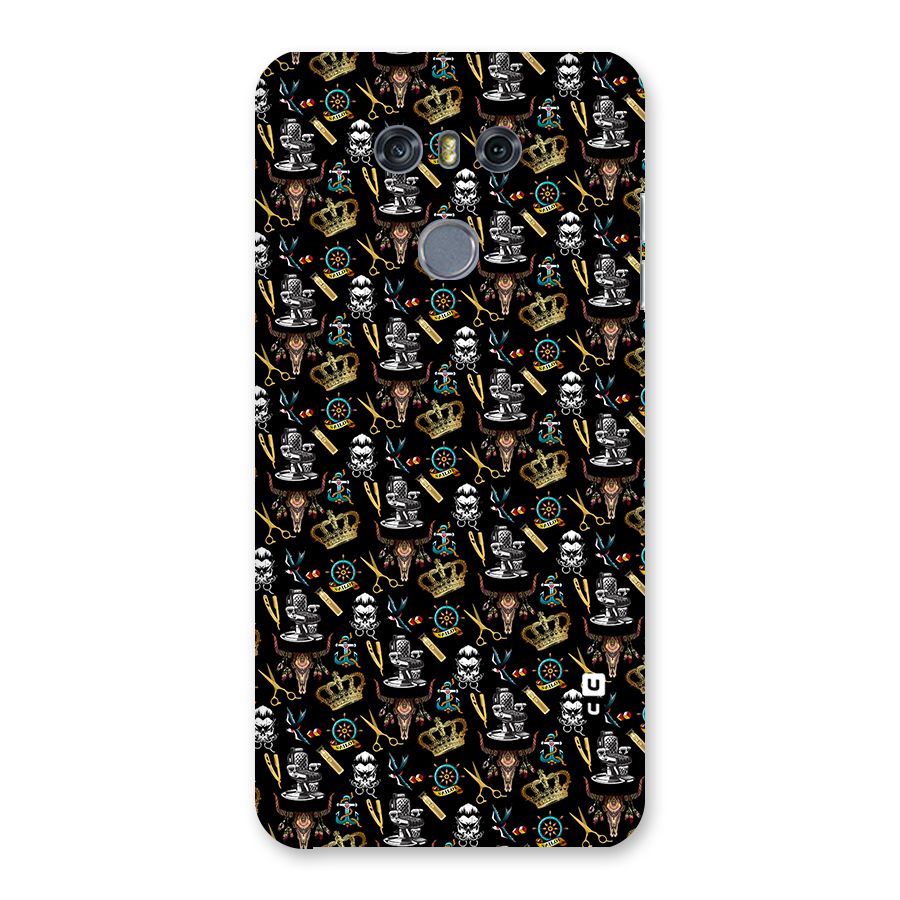 Cool Barber Pattern Back Case for LG G6