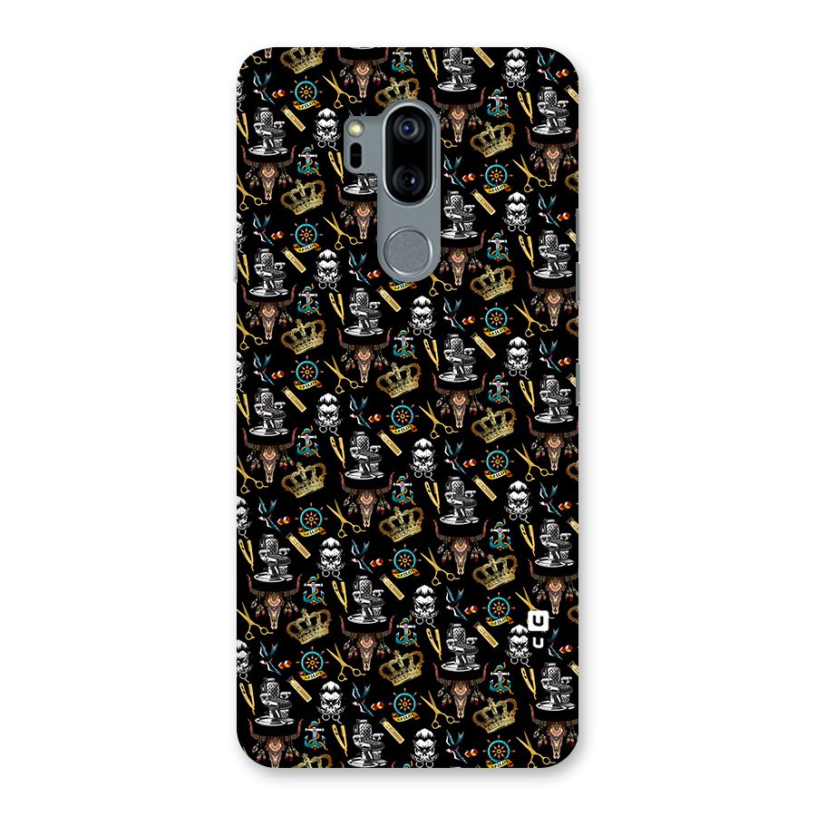 Cool Barber Pattern Back Case for LG G7