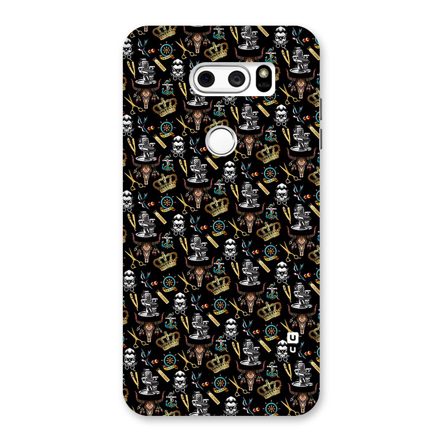 Cool Barber Pattern Back Case for LG V30