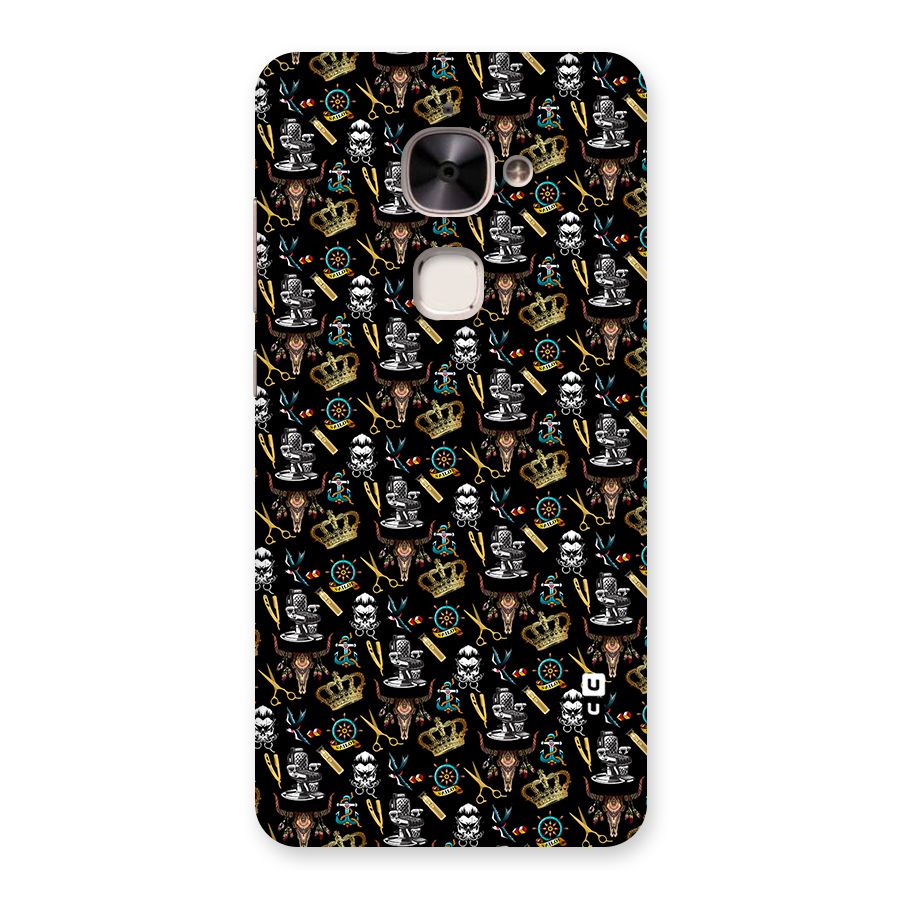 Cool Barber Pattern Back Case for Le 2