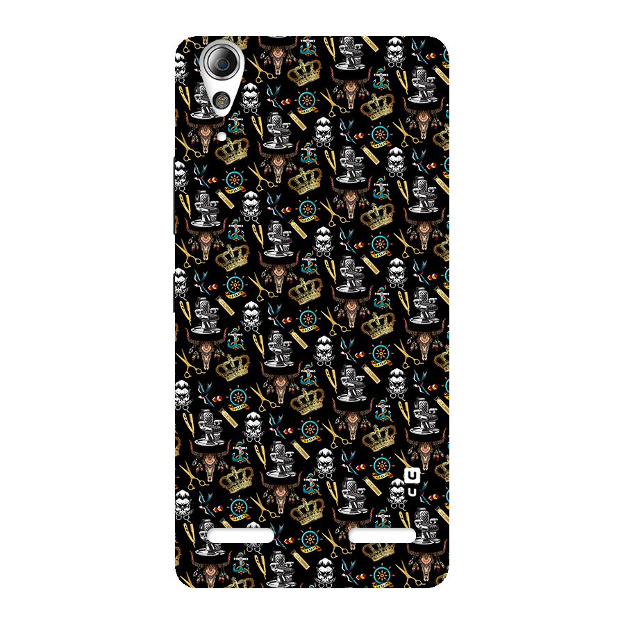 Cool Barber Pattern Back Case for Lenovo A6000 Plus