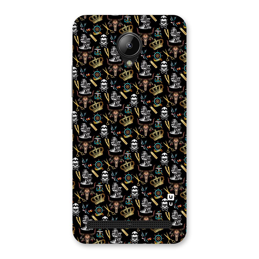 Cool Barber Pattern Back Case for Lenovo C2