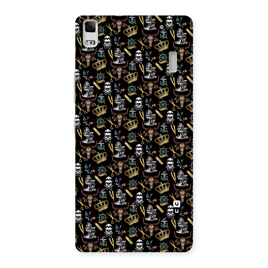 Cool Barber Pattern Back Case for Lenovo K3 Note