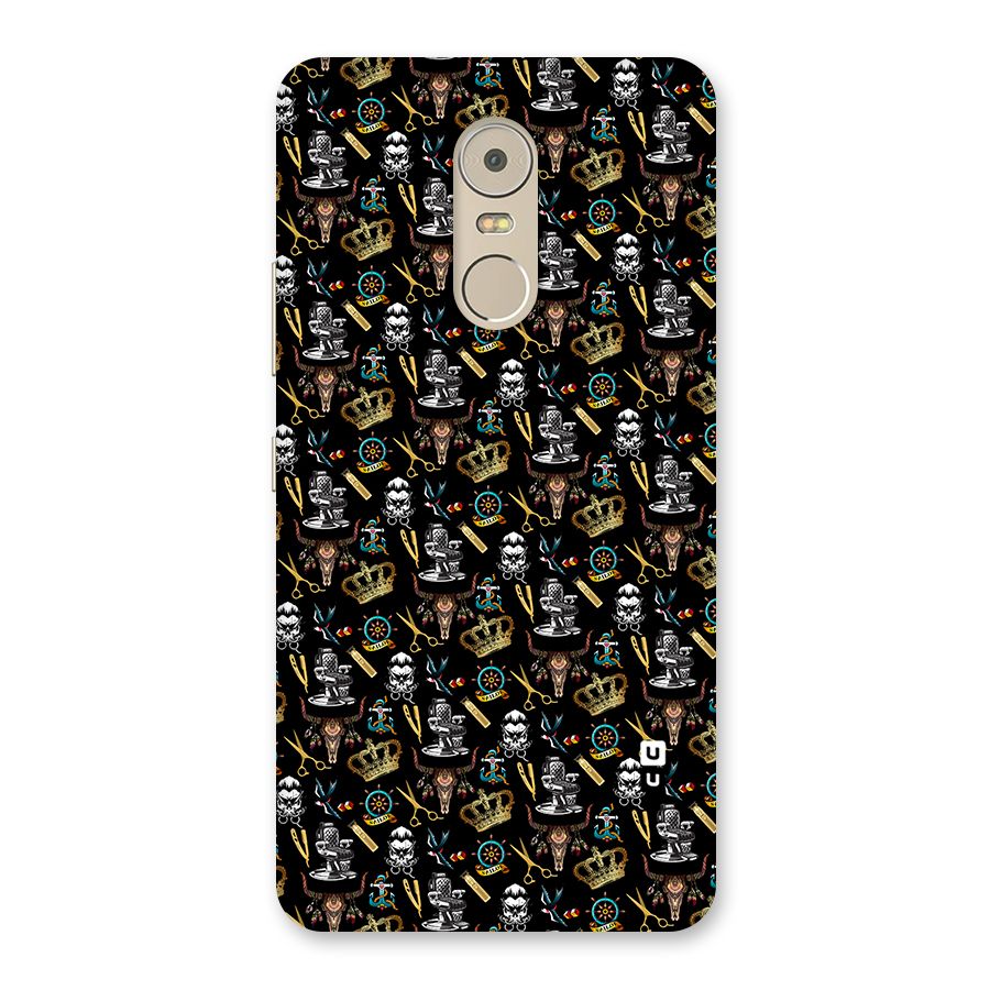 Cool Barber Pattern Back Case for Lenovo K6 Note