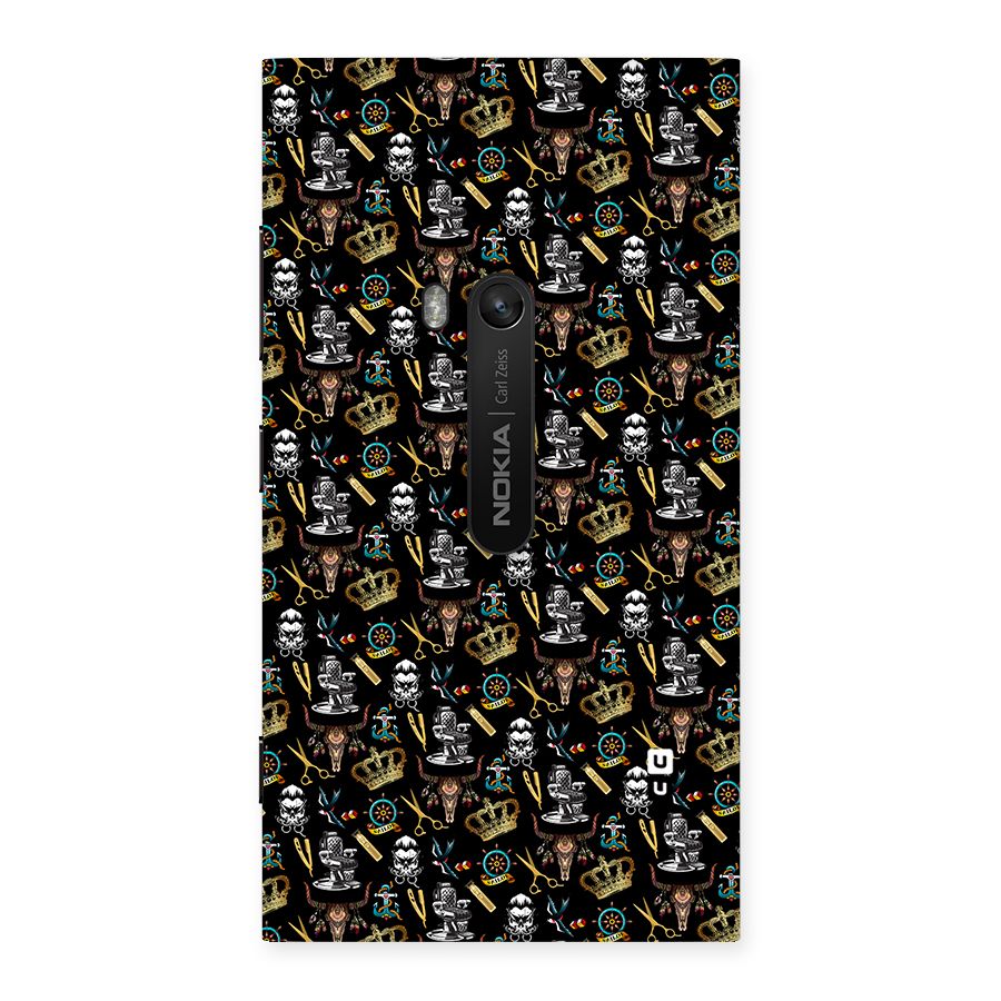 Cool Barber Pattern Back Case for Lumia 920