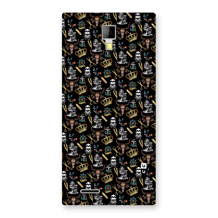 Cool Barber Pattern Back Case for Micromax Canvas Xpress A99