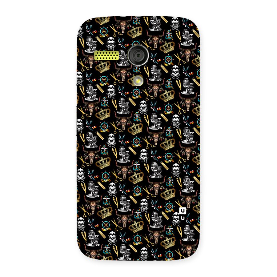 Cool Barber Pattern Back Case for Moto G