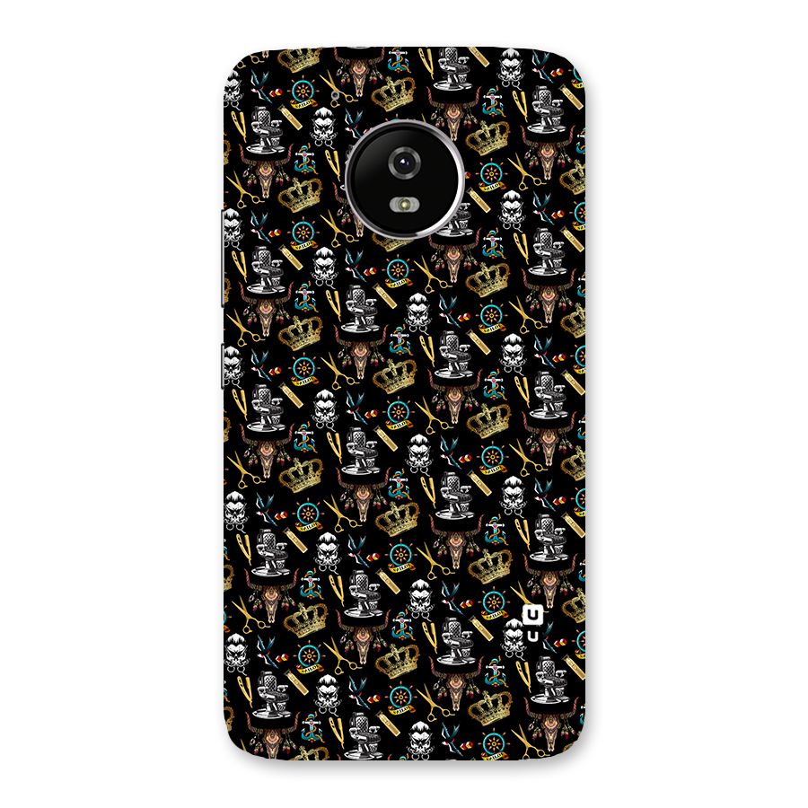 Cool Barber Pattern Back Case for Moto G5